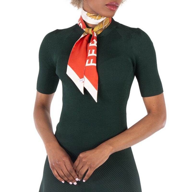 Faixa Bandeau de seda com estampa de frutas silvestres brancas - Mercado de Luxo - O Maior E-Commerce de Bens, Produtos e Serviços de Luxo do Brasil.