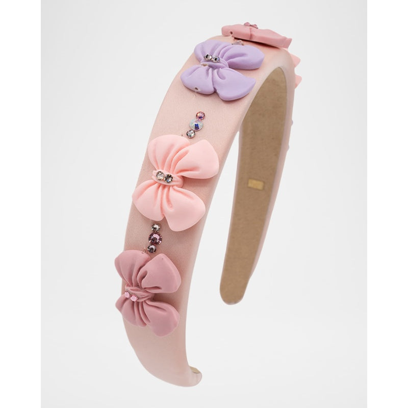 Faixa de cabeça enfeitada com laços pastéis - Mercado de Luxo - O Maior E-Commerce de Bens, Produtos e Serviços de Luxo do Brasil.