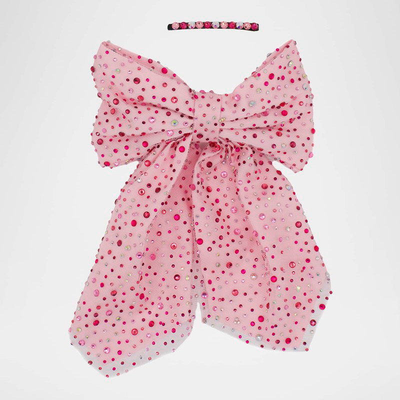 Conjunto de arco e presilha grande cristalizados para meninas - Mercado de Luxo - O Maior E-Commerce de Bens, Produtos e Serviços de Luxo do Brasil.