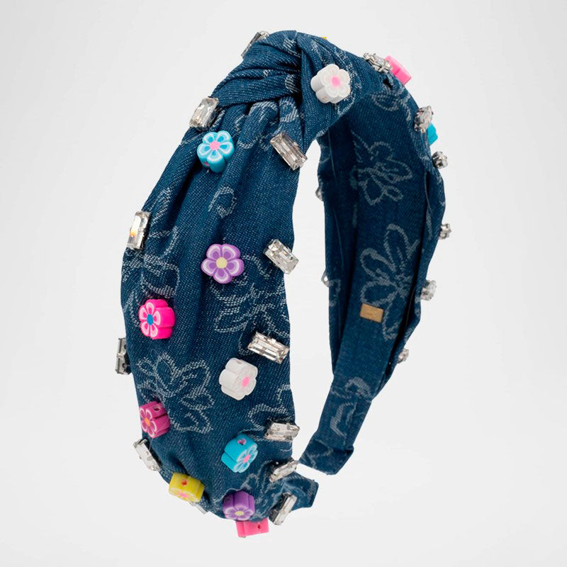 Tiara com pingente jeans para menina - Mercado de Luxo - O Maior E-Commerce de Bens, Produtos e Serviços de Luxo do Brasil.