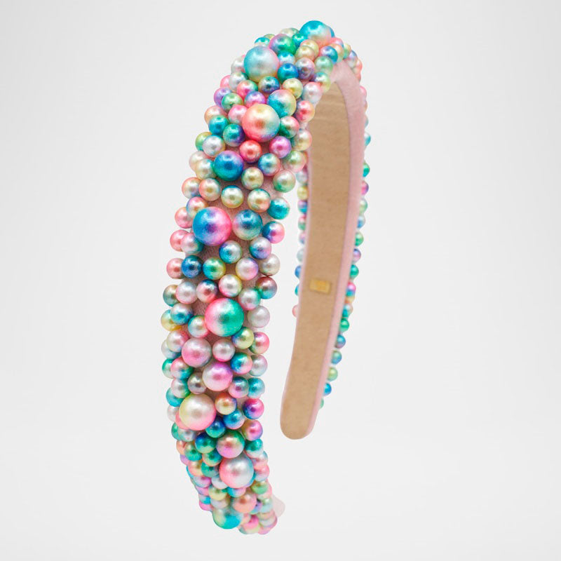 Tiara de pérolas iridescentes para menina - Mercado de Luxo - O Maior E-Commerce de Bens, Produtos e Serviços de Luxo do Brasil.
