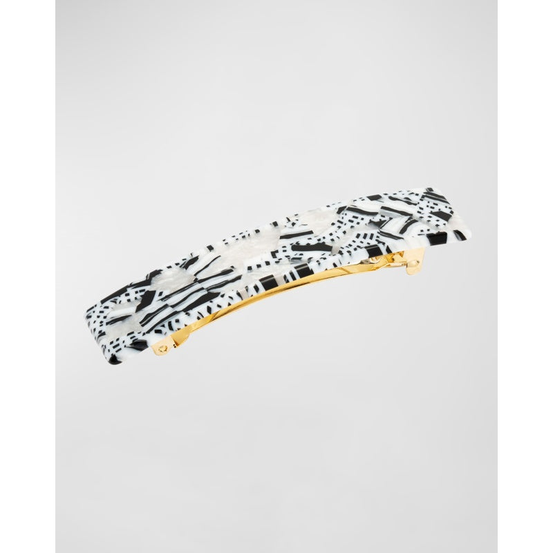 Presilha retangular clássica preta e branca - Mercado de Luxo - O Maior E-Commerce de Bens, Produtos e Serviços de Luxo do Brasil.