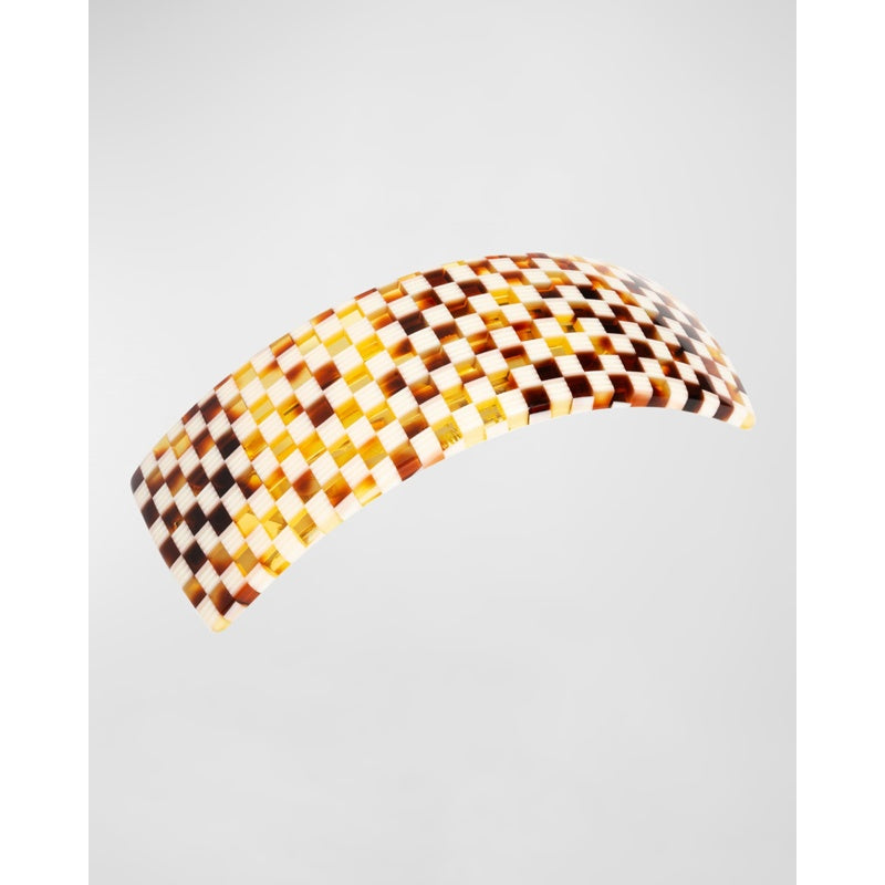 Presilha de Volume Retangular Xadrez - Clássica - Mercado de Luxo - O Maior E-Commerce de Bens, Produtos e Serviços de Luxo do Brasil.