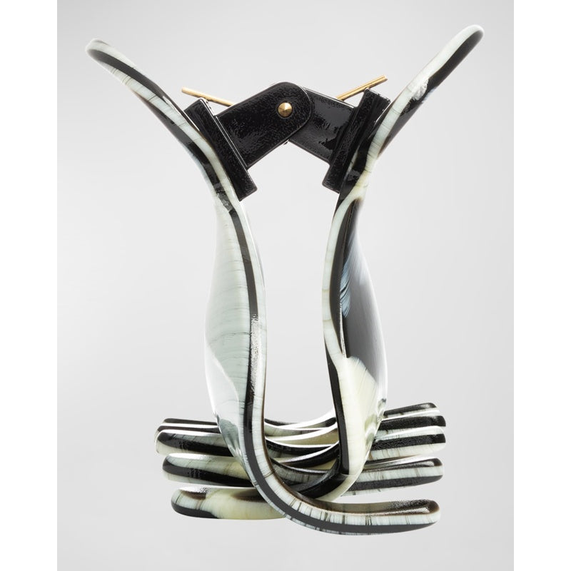 Presilha de mandíbula Couture com padrão de chifre - Clássico - Mercado de Luxo - O Maior E-Commerce de Bens, Produtos e Serviços de Luxo do Brasil.