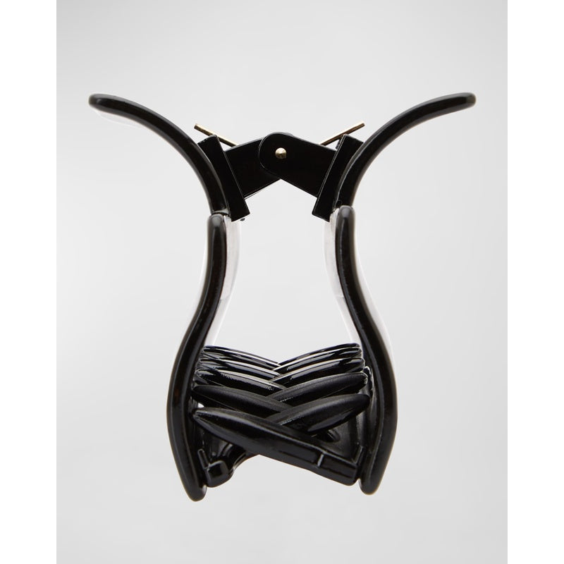 Grampo de Cabelo retangular grande com recorte - Mercado de Luxo - O Maior E-Commerce de Bens, Produtos e Serviços de Luxo do Brasil.