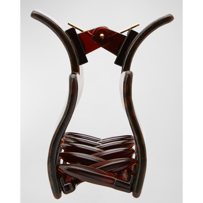 Grampo de Cabelo retangular grande com recorte - Mercado de Luxo - O Maior E-Commerce de Bens, Produtos e Serviços de Luxo do Brasil.