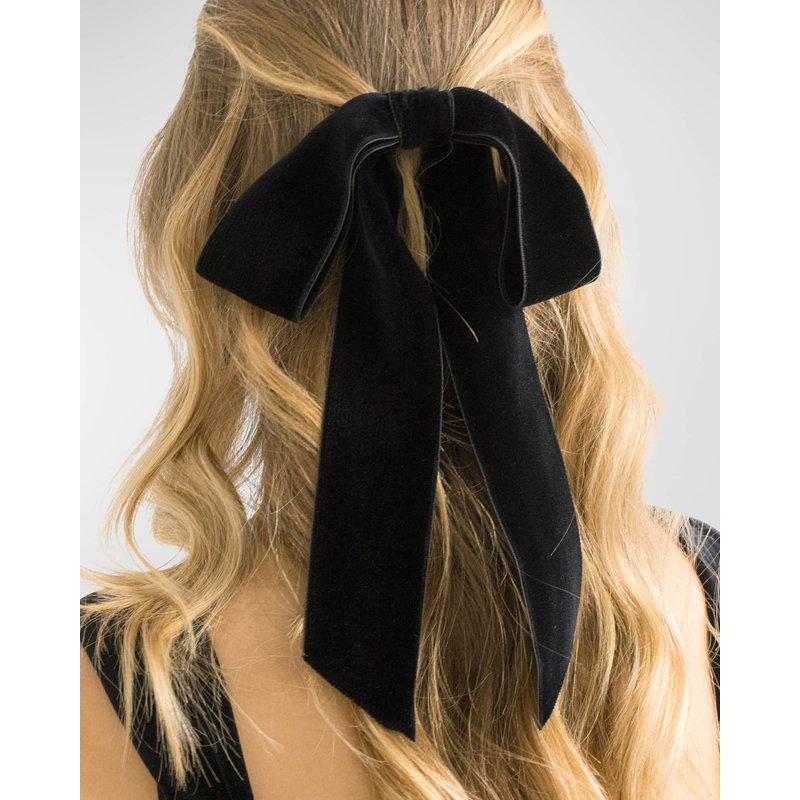 Presilha de veludo Adley com laço - Mercado de Luxo - O Maior E-Commerce de Bens, Produtos e Serviços de Luxo do Brasil.