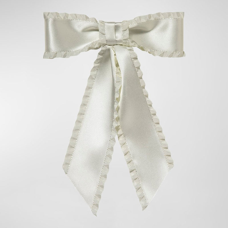 Presilha de cetim plissada Harper com laço - Mercado de Luxo - O Maior E-Commerce de Bens, Produtos e Serviços de Luxo do Brasil.