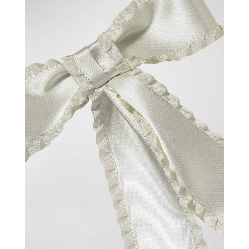 Presilha de cetim plissada Harper com laço - Mercado de Luxo - O Maior E-Commerce de Bens, Produtos e Serviços de Luxo do Brasil.