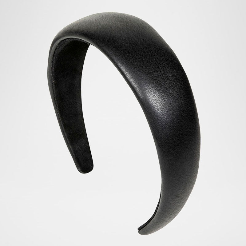 Faixa de cabeça de couro acolchoada Kate - Mercado de Luxo - O Maior E-Commerce de Bens, Produtos e Serviços de Luxo do Brasil.