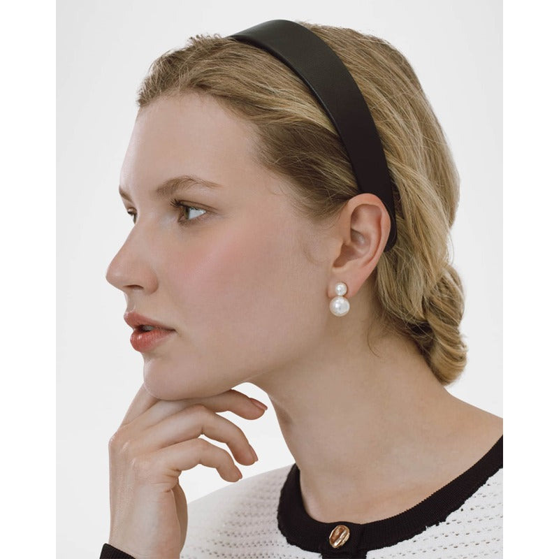 Faixa de cabeça de couro acolchoada Kate - Mercado de Luxo - O Maior E-Commerce de Bens, Produtos e Serviços de Luxo do Brasil.