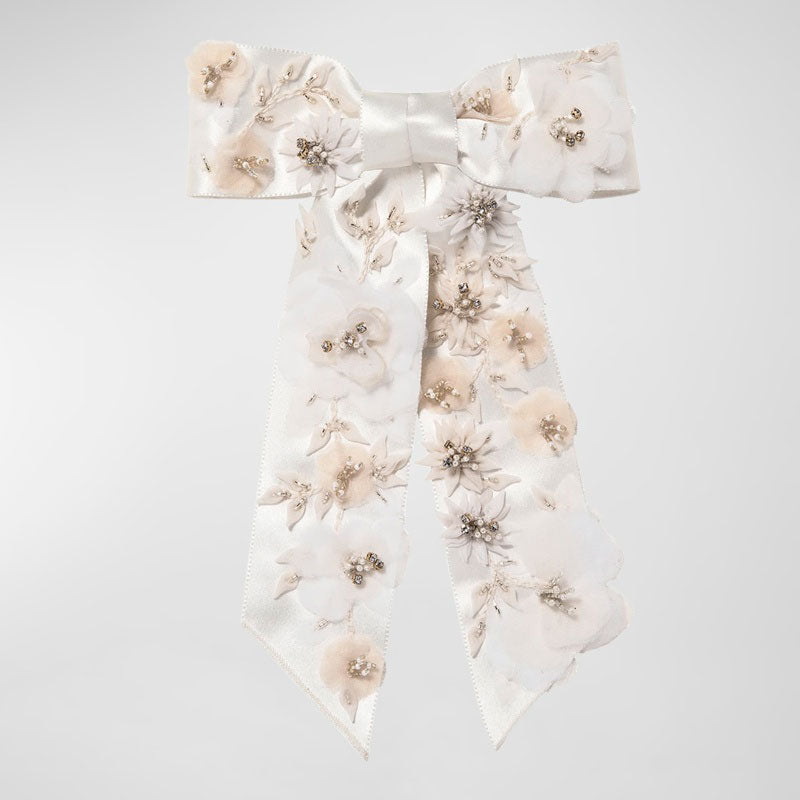 Presilha de laço floral Krista - Mercado de Luxo - O Maior E-Commerce de Bens, Produtos e Serviços de Luxo do Brasil.