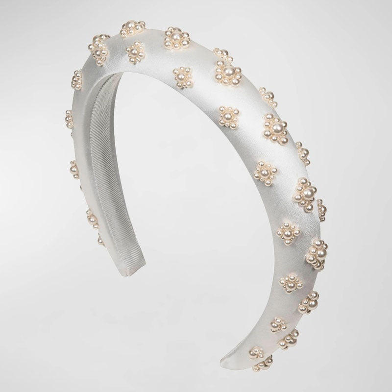 Faixa de cabeça acolchoada perolada Margot - Mercado de Luxo - O Maior E-Commerce de Bens, Produtos e Serviços de Luxo do Brasil.