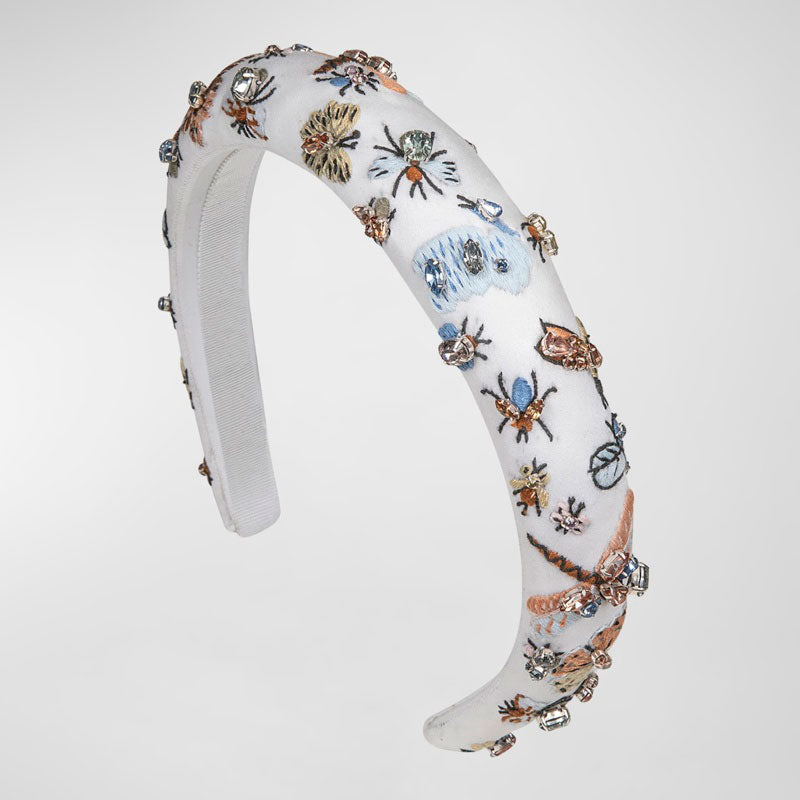 Faixa de cabeça bordada e enfeitada Raisa - Mercado de Luxo - O Maior E-Commerce de Bens, Produtos e Serviços de Luxo do Brasil.