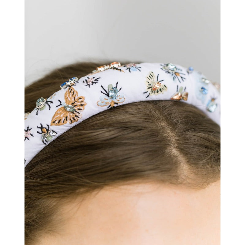 Faixa de cabeça bordada e enfeitada Raisa - Mercado de Luxo - O Maior E-Commerce de Bens, Produtos e Serviços de Luxo do Brasil.