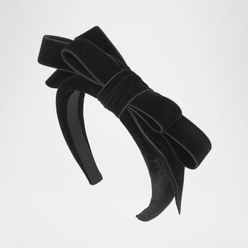 Faixa de cabeça de seda com laço Rochel - Mercado de Luxo - O Maior E-Commerce de Bens, Produtos e Serviços de Luxo do Brasil.
