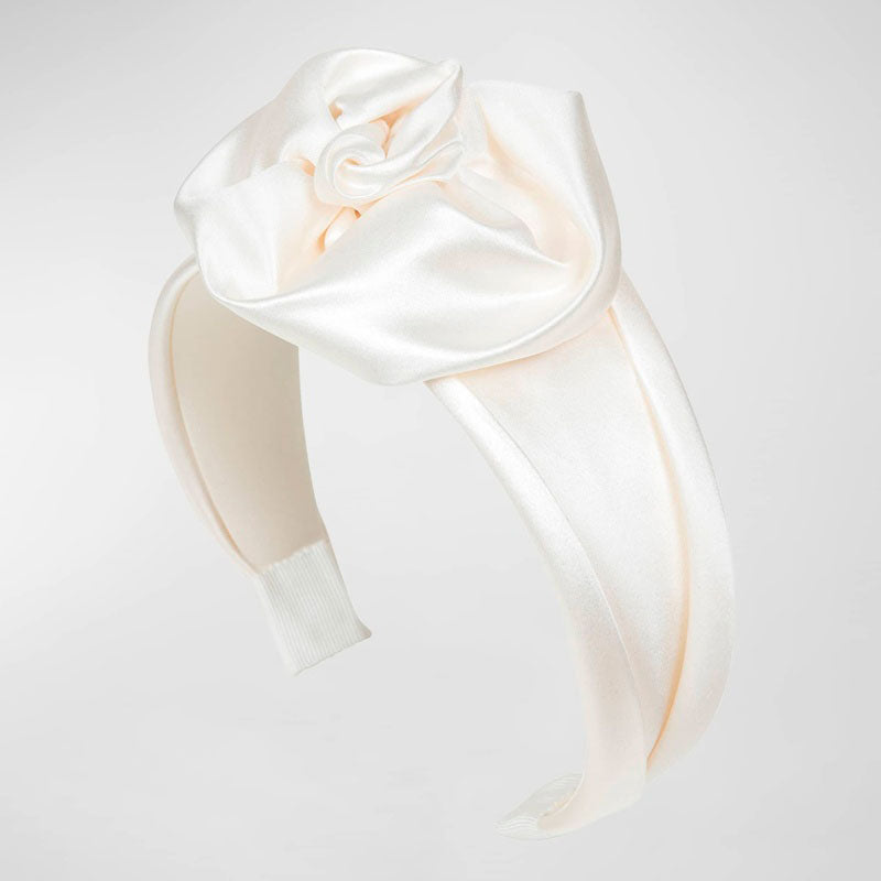 Faixa de cabeça larga de seda Rosalina - Mercado de Luxo - O Maior E-Commerce de Bens, Produtos e Serviços de Luxo do Brasil.