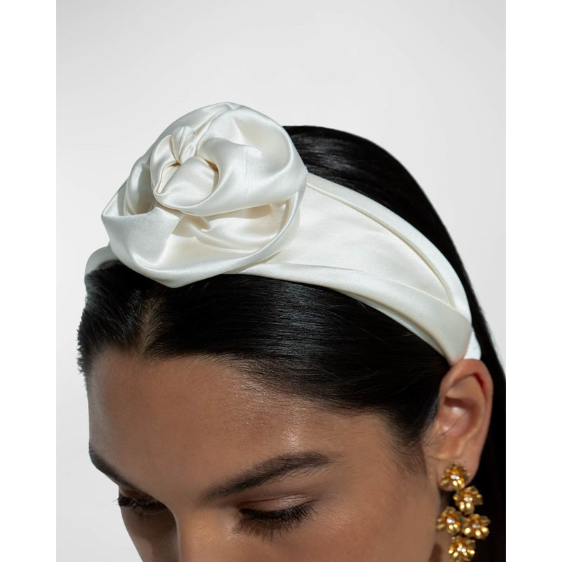 Faixa de cabeça larga de seda Rosalina - Mercado de Luxo - O Maior E-Commerce de Bens, Produtos e Serviços de Luxo do Brasil.