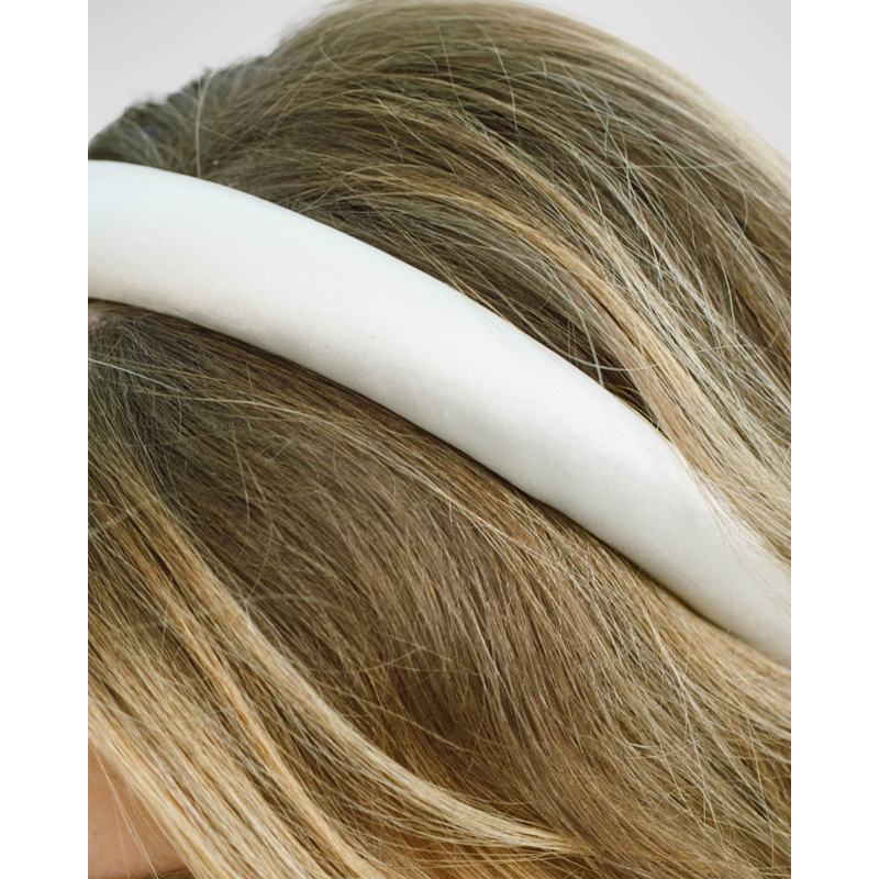 Faixa de cabeça de cetim de seda Tori - Mercado de Luxo - O Maior E-Commerce de Bens, Produtos e Serviços de Luxo do Brasil.