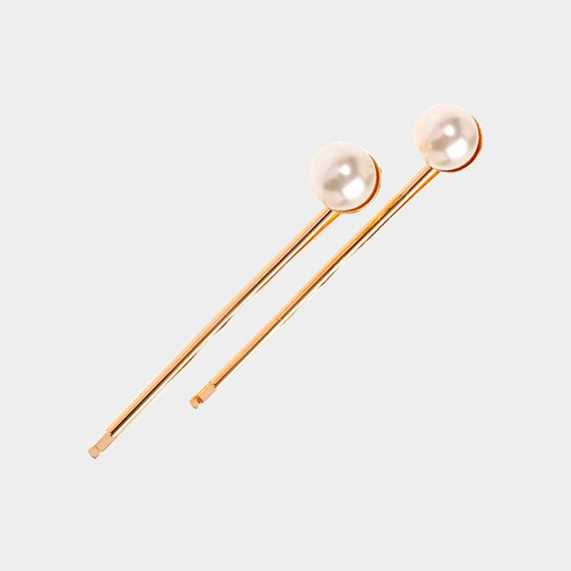 Par de Grampos de Cabelo perolados - Mercado de Luxo - O Maior E-Commerce de Bens, Produtos e Serviços de Luxo do Brasil.