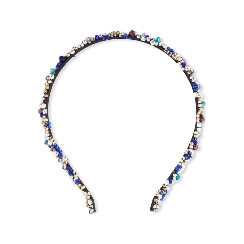 Faixa de cabeça fina com miçangas multicoloridas Positano - Mercado de Luxo - O Maior E-Commerce de Bens, Produtos e Serviços de Luxo do Brasil.