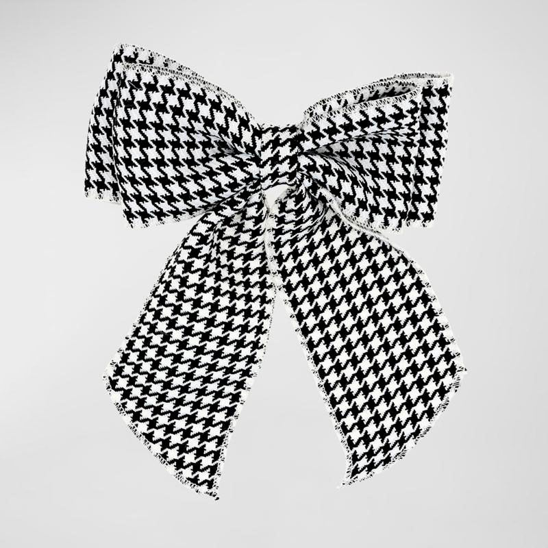 Presilha de Cabelo Sloane Houndstooth Bow - Mercado de Luxo - O Maior E-Commerce de Bens, Produtos e Serviços de Luxo do Brasil.