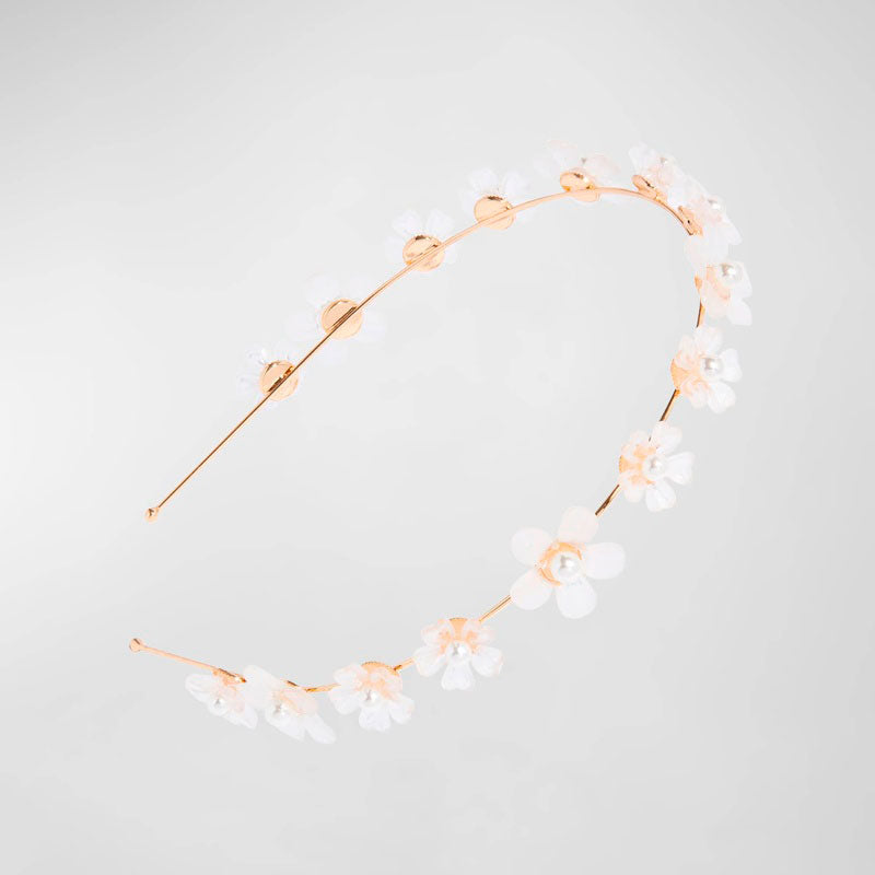 Faixa de cabeça de metal perolado Summer Blooms - Mercado de Luxo - O Maior E-Commerce de Bens, Produtos e Serviços de Luxo do Brasil.