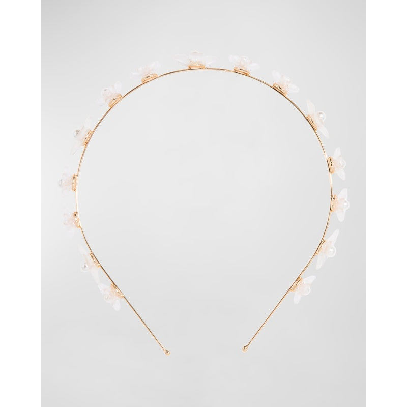 Faixa de cabeça de metal perolado Summer Blooms - Mercado de Luxo - O Maior E-Commerce de Bens, Produtos e Serviços de Luxo do Brasil.