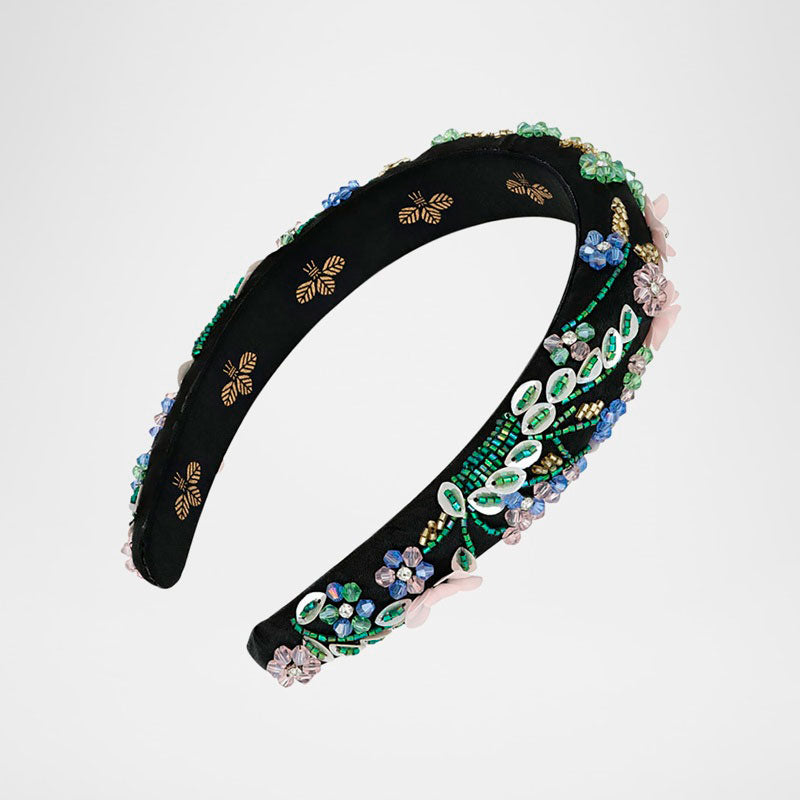 Faixa de cabeça com flores Laine - Mercado de Luxo - O Maior E-Commerce de Bens, Produtos e Serviços de Luxo do Brasil.