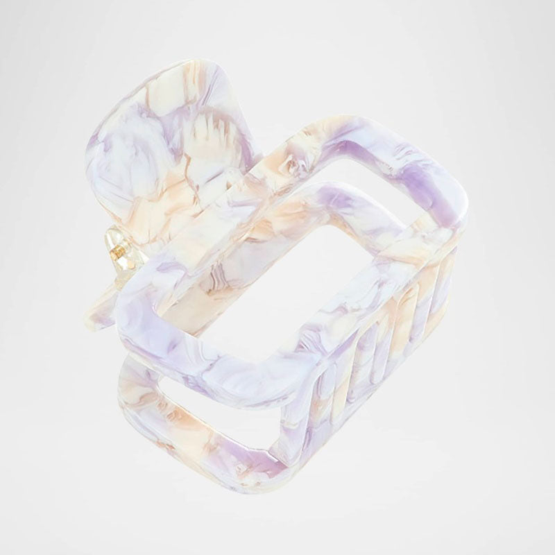 Presilha de mandíbula quadrada de acetato opala - Mercado de Luxo - O Maior E-Commerce de Bens, Produtos e Serviços de Luxo do Brasil.