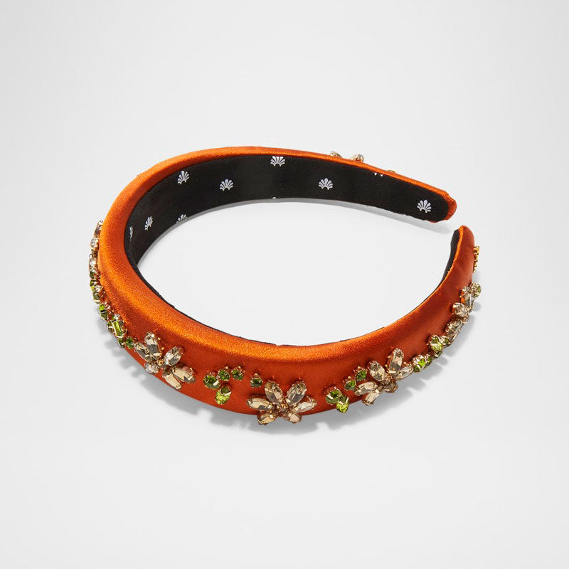 Faixa de cabeça com flores de cristal Alice Garden - Mercado de Luxo - O Maior E-Commerce de Bens, Produtos e Serviços de Luxo do Brasil.