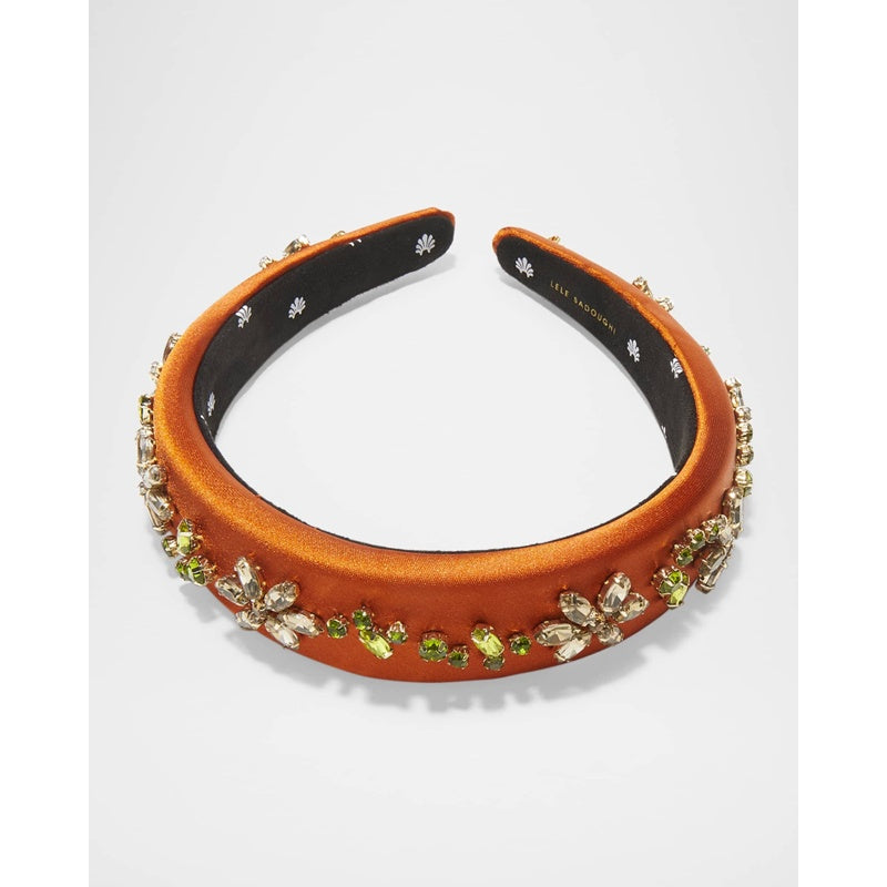 Faixa de cabeça com flores de cristal Alice Garden - Mercado de Luxo - O Maior E-Commerce de Bens, Produtos e Serviços de Luxo do Brasil.