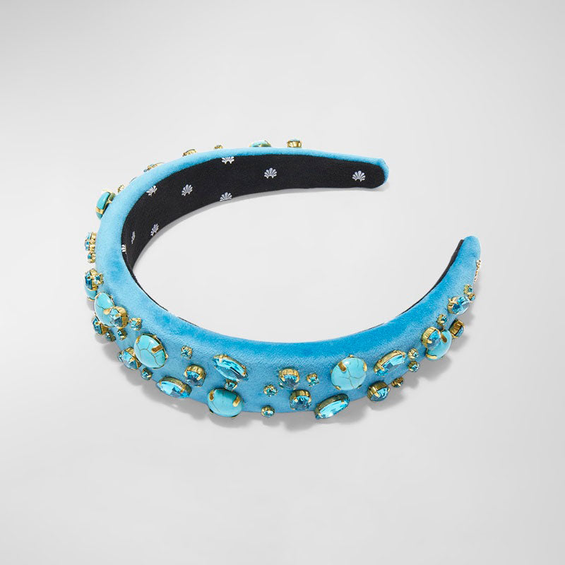 Faixa de cabeça adornada com cabochão de seixo Alice - Mercado de Luxo - O Maior E-Commerce de Bens, Produtos e Serviços de Luxo do Brasil.