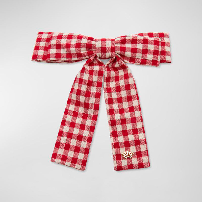 Presilha de laço xadrez Antoinette - Mercado de Luxo - O Maior E-Commerce de Bens, Produtos e Serviços de Luxo do Brasil.