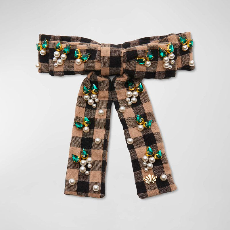 Presilha de cristal perolado Antoinette com laço - Mercado de Luxo - O Maior E-Commerce de Bens, Produtos e Serviços de Luxo do Brasil.