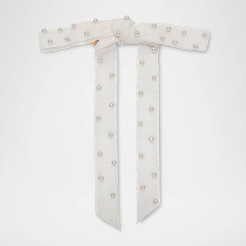 Presilha de laço com pérolas Bardot - Mercado de Luxo - O Maior E-Commerce de Bens, Produtos e Serviços de Luxo do Brasil.