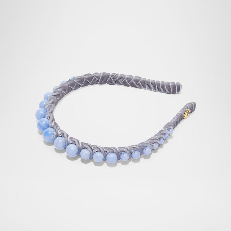 Faixa de cabeça fina com miçangas - Mercado de Luxo - O Maior E-Commerce de Bens, Produtos e Serviços de Luxo do Brasil.