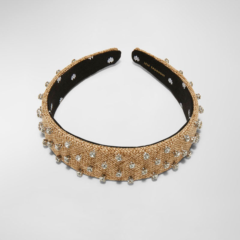 Faixa de cabeça tecida com enfeite Bessette - Mercado de Luxo - O Maior E-Commerce de Bens, Produtos e Serviços de Luxo do Brasil.