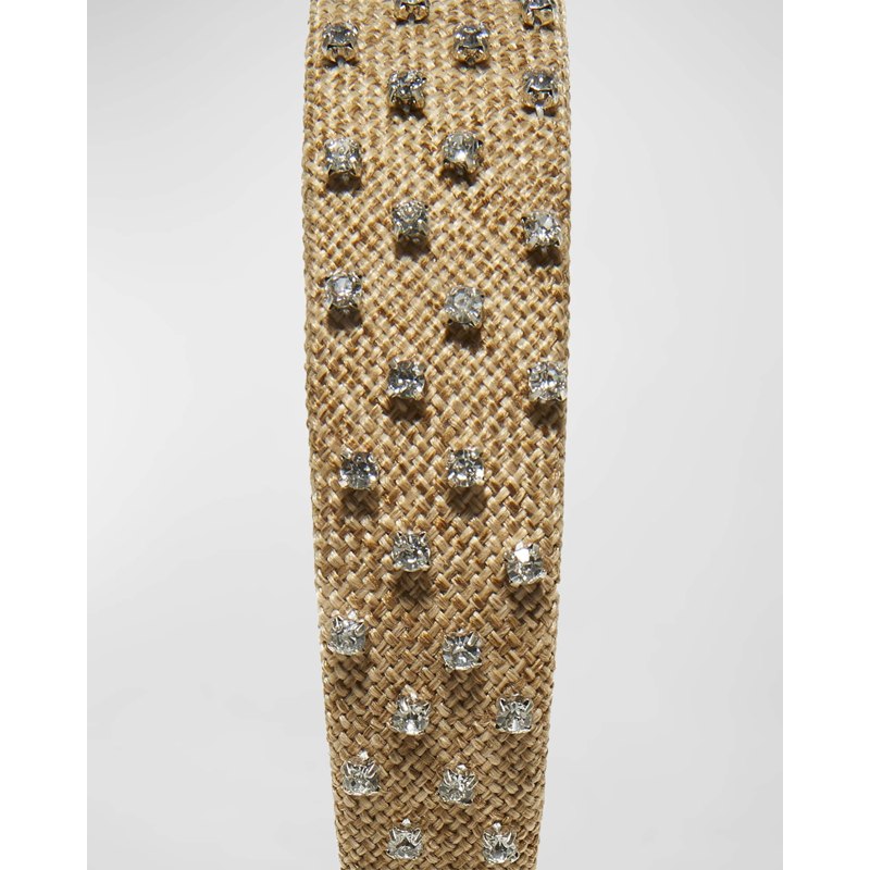 Faixa de cabeça tecida com enfeite Bessette - Mercado de Luxo - O Maior E-Commerce de Bens, Produtos e Serviços de Luxo do Brasil.