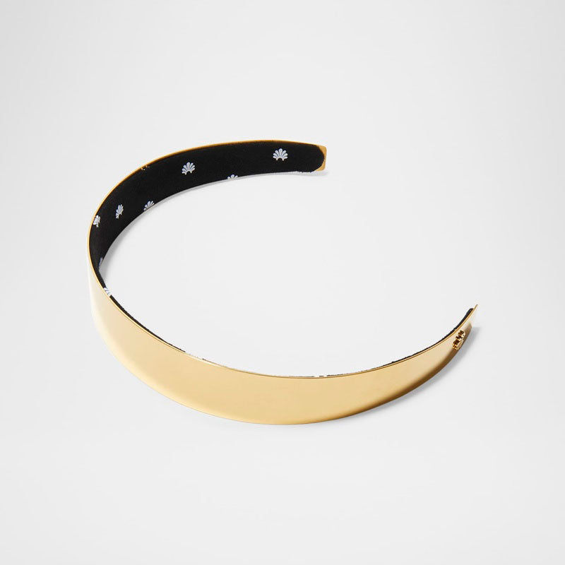 Faixa de cabeça de metal dourado Bessette - Mercado de Luxo - O Maior E-Commerce de Bens, Produtos e Serviços de Luxo do Brasil.