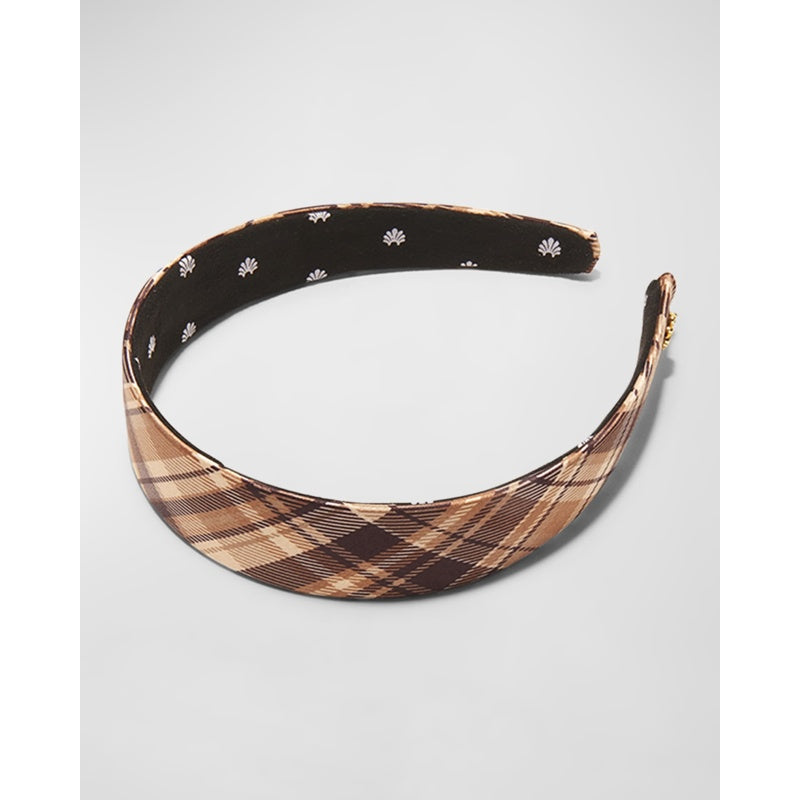 Faixa de cabeça xadrez Bessette - Mercado de Luxo - O Maior E-Commerce de Bens, Produtos e Serviços de Luxo do Brasil.