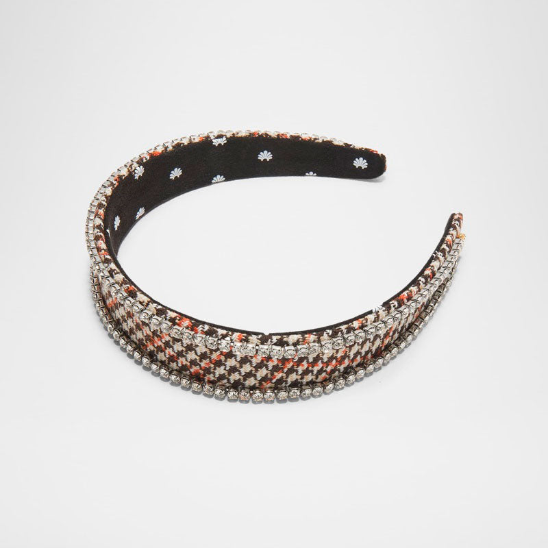 Faixa de cabeça de cristal Bessette Tweed - Mercado de Luxo - O Maior E-Commerce de Bens, Produtos e Serviços de Luxo do Brasil.