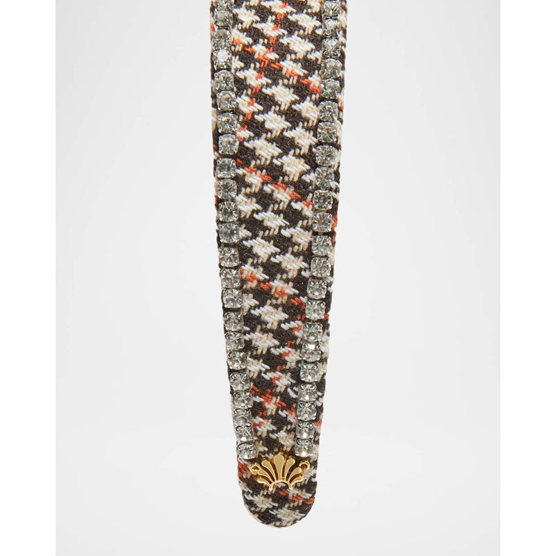 Faixa de cabeça de cristal Bessette Tweed - Mercado de Luxo - O Maior E-Commerce de Bens, Produtos e Serviços de Luxo do Brasil.