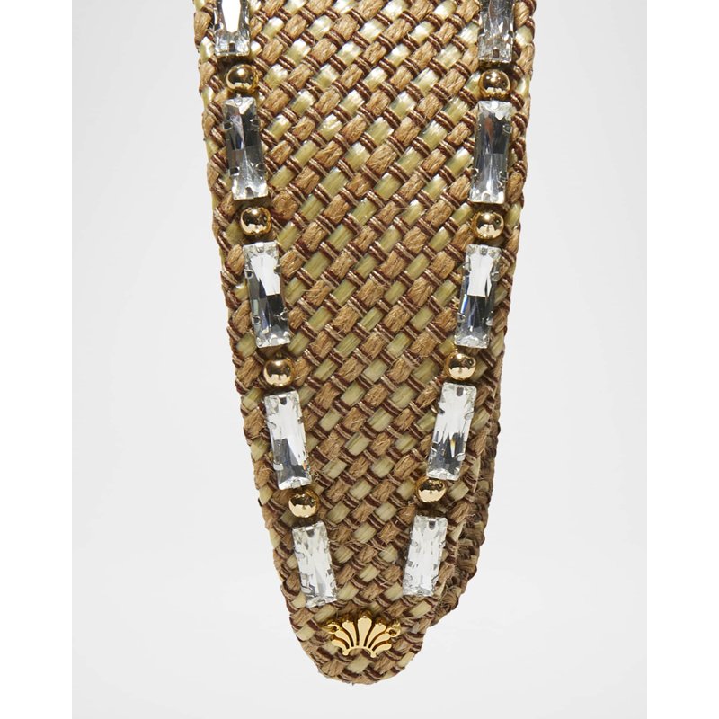 Faixa de cabeça de ráfia de cristal Brigitte - Mercado de Luxo - O Maior E-Commerce de Bens, Produtos e Serviços de Luxo do Brasil.