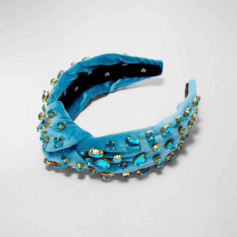 Faixa de cabeça com nó de veludo e Cristais - Mercado de Luxo - O Maior E-Commerce de Bens, Produtos e Serviços de Luxo do Brasil.