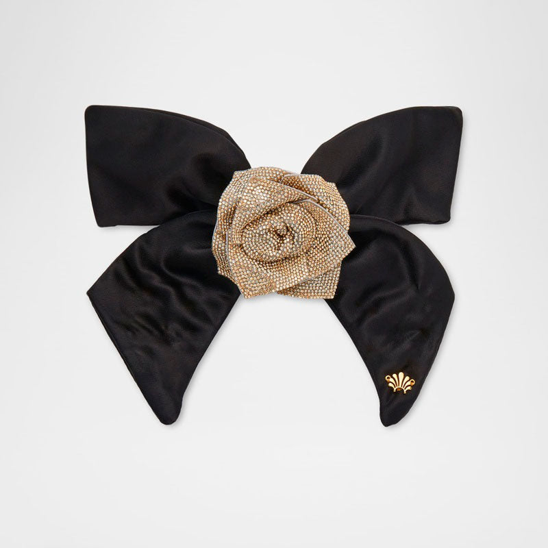 Presilha de laço de rosa Crystal Pave - Mercado de Luxo - O Maior E-Commerce de Bens, Produtos e Serviços de Luxo do Brasil.