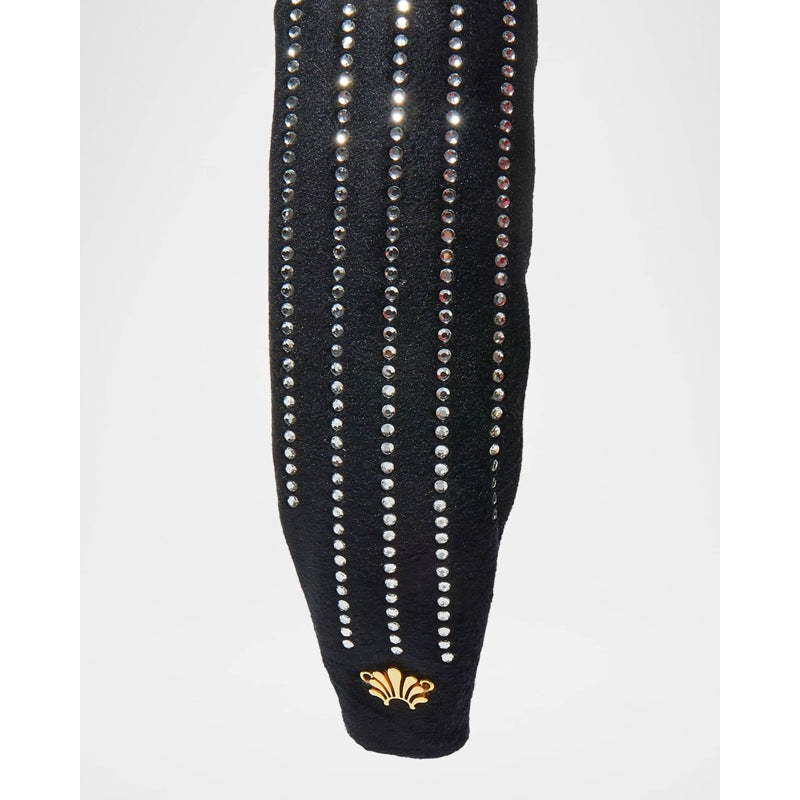 Faixa de cabeça fina com nó e listras de cristal - Mercado de Luxo - O Maior E-Commerce de Bens, Produtos e Serviços de Luxo do Brasil.