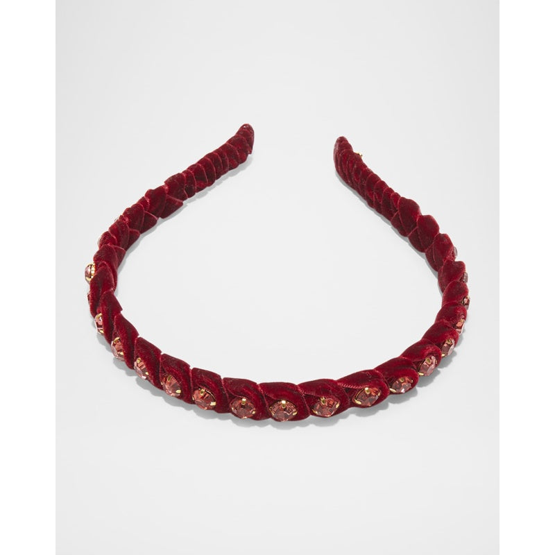 Faixa de cabeça fina de veludo cristal - Mercado de Luxo - O Maior E-Commerce de Bens, Produtos e Serviços de Luxo do Brasil.