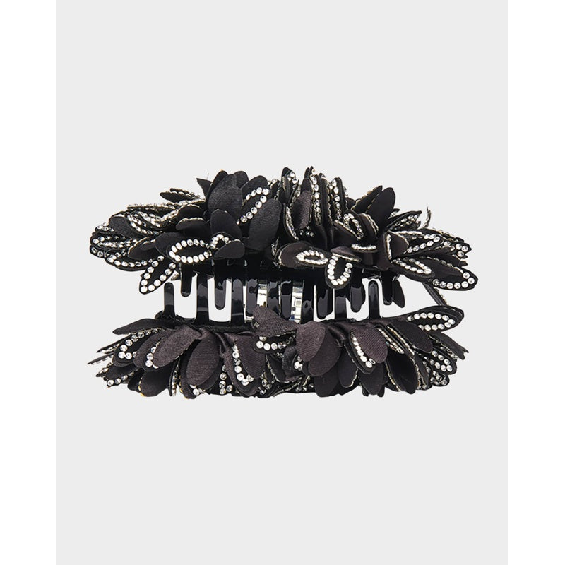 Presilha de mandíbula de cristal com flor de dália - Mercado de Luxo - O Maior E-Commerce de Bens, Produtos e Serviços de Luxo do Brasil.