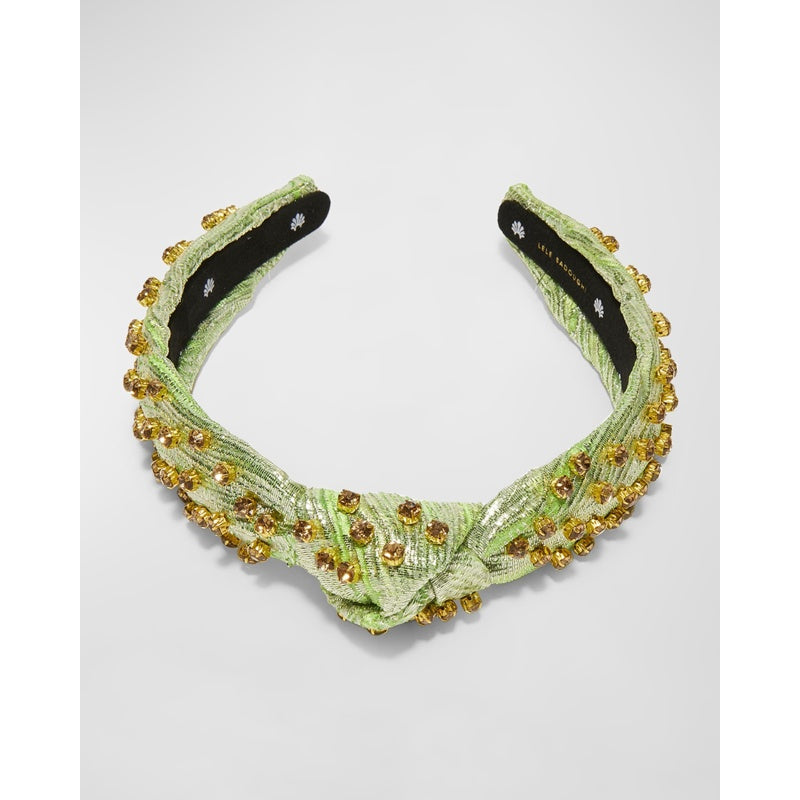 Faixa de cabeça de brocado com nó embelezado - Mercado de Luxo - O Maior E-Commerce de Bens, Produtos e Serviços de Luxo do Brasil.